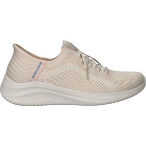 Skechers - Slip-ins Ultra Flex 3.0 - Dames Instappers - Naturel - Textiel