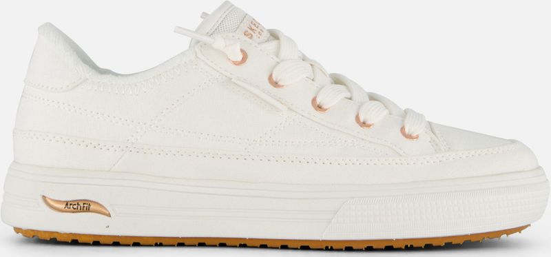 Skechers - Witte Arch Fit Arcade Instappers voor Dames