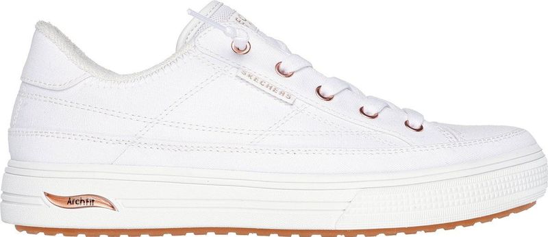 Skechers - Witte Arch Fit Arcade Instappers voor Dames