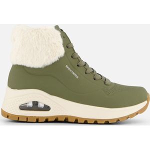 Skechers - Uno Rugged - Veterboots - Zwart - Leer