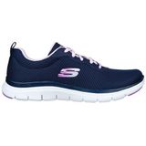 Skechers Flex Appeal 4.0 Brilliant View Sneaker voor dames, marineblauw, 35 EU