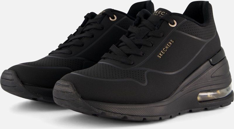 Skechers Million Air - Elevated Air Dames Sneakers - Zwart