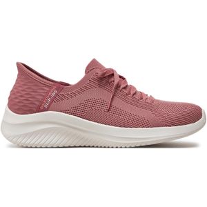 Skechers Hands Free Ultra Flex 3.0 Brilliant Path Sneakers voor dames, Paars Knit Pink Trim, 38.5 EU