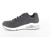 Skechers - Skech-Air - Sneakers - Zwart - Textiel - Vetersluiting