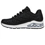 Skechers - Skech-Air - Sneakers - Zwart - Textiel - Vetersluiting