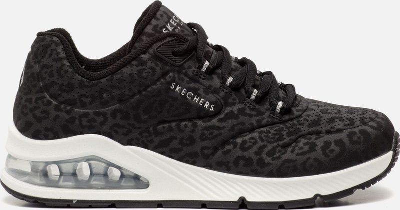 Skechers - Skech-Air - Sneakers - Zwart - Textiel - Vetersluiting
