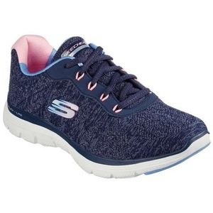Skechers Flex Appeal 4.0 Fresh Move Sneaker voor dames, marineblauw, 37 EU