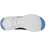 Skechers - Flex Appeal 4.0 - Sportschoenen - Zwart - Mesh - Air-Cooled Memory Foam