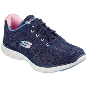 Skechers - Flex Appeal 4.0 - Sportschoenen - Zwart - Mesh - Air-Cooled Memory Foam