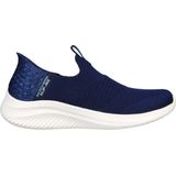 Skechers Ultra Flex 3.0 Smooth Step Sneaker voor heren, Marineblauwe gebreide rand, 39.5 EU