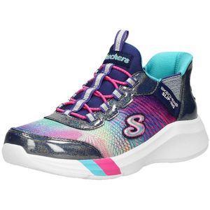 Skechers Dreamy Lites - Colorful Prism Meisjes Sneakers - Donkerblauw/Multicolour - Maat 35