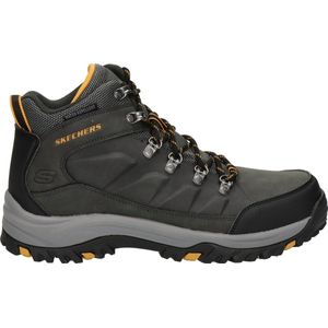 Skechers - Relment Dagget - Heren Veterboot - Grijs - Imitatieleer en Nylon