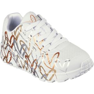Skechers, Witte Sneaker Uno Lite, White, Maat 34, Vanharen