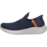 Skechers Skechers Jongens Slip-On voor jongens, Navy Textiel Oranje Trim, 31 EU