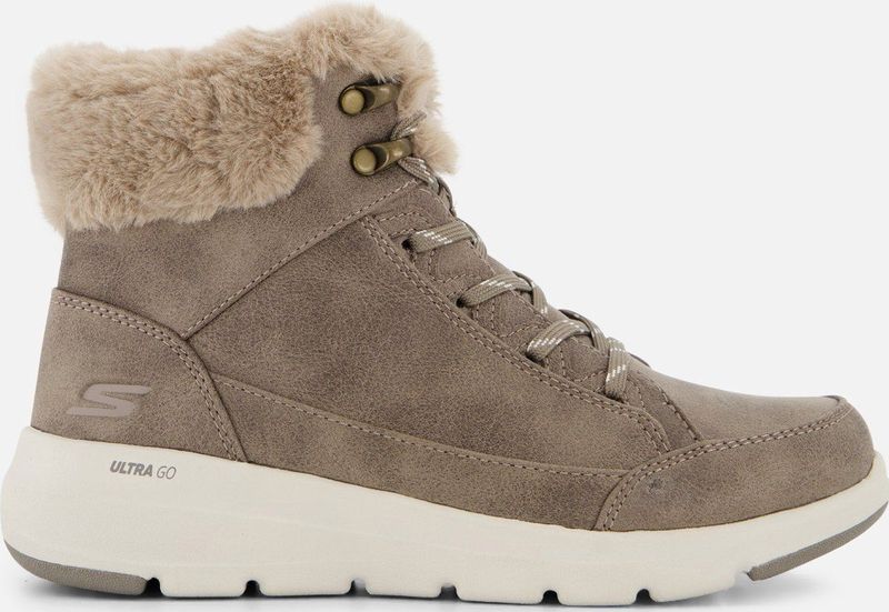 Skechers - Glacial Ultra Go - Veterboots - Zwart - Synthetisch - Waterbestendig