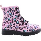 Veterboots - Pink - Synthetisch - Met Ritssluiting