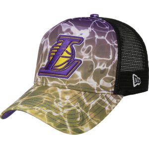 9Forty Summer City Lakers Trucker Pet by New Era Trucker caps