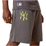 New Era Mlb Seasonal Infill Team New York Yankees Korte Sportbroek Grijs Man