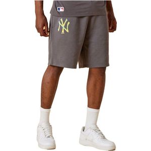 New Era Mlb Seasonal Infill Team New York Yankees Korte Sportbroek Grijs Man