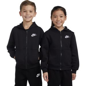 Nike - Sportswear Club - Hoodie - Zwart - Fleecegebreid - Ruime Pasvorm