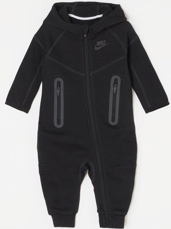 Nike - TECH FLEECE - Overall - Grijs / Zwart - Lange Mouw