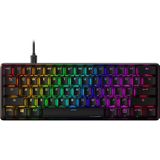 HyperX Alloy Origins 60 - Mechanisch gaming toetsenbord - ultra compact 60% vormfactor - HyperX Aqua-schakelaar (tape) - PBT double-shot toetsen - RGB LED-achtergrondverlichting - secundaire functies