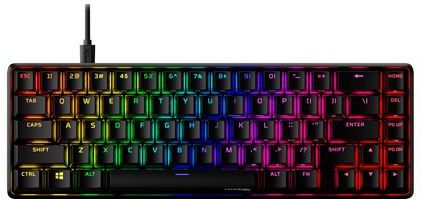 HyperX 65 Alloy Origins AQU Gaming Keyboard toetsenbord Gamen USB Zwart