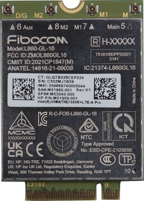 HP XMM 7560 R+ LTE-Advanced Pro WWAN 5R8X8AA#ABB