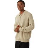 HUF Anton Zip Overdyed Casual Vest Heren Groen