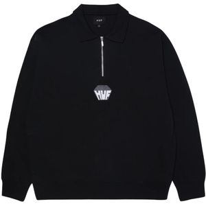 Huf - Sweatshirt - Zwart - Heren