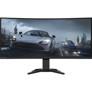 Lenovo G34w-30 Curved gaming-monitor met EyeSafe, 34 inch UWQHD (VA, 170Hz (OD), 0,5 ms MPRT, HDMI + DP, DP-kabel, FreeSync, luidspreker, kantel-/hoogteverstelling, zwart