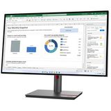 Lenovo ThinkVision P27h-30 LED display 68,6 cm (27") 2560 x 1440 Pixels Quad HD LCD Zwart