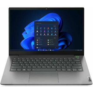 Lenovo ThinkBook 14 G4 IAP Notebook 14 FHD (Intel Core i7-1255U, 16GB RAM, 512 SSD, Integrated Intel Iris Xe Graphics, Windows 11 Pro 64), Mineral Grey, Spaans QWERTY-toetsenbord
