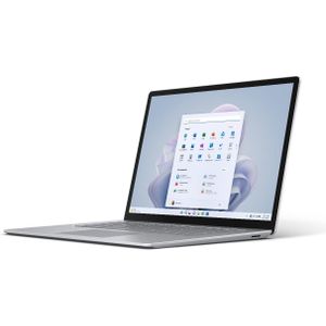 Microsoft Surface Laptop 5 i7-1265U Notebook 38,1 cm (15"") Touchscreen Intel® Core™ i7 16 GB LPDDR5x-SDRAM 256 GB SSD Wi-Fi 6 (802.11ax) Windows 11 Pro Platina