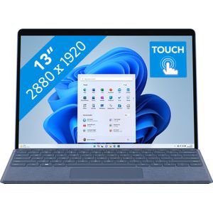 Microsoft Surface Pro 9 (13"", Intel Core i5-1235U, 8 GB, 256 GB, Zonder toetsenbordindeling), Notebook, Blauw