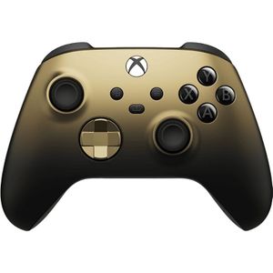 Microsoft Gouden schaduwcontroller (speciale editie) (PC, Xbox serie X, Xbox One X, Xbox One S, Xbox serie S), Controller, Goud, Zwart