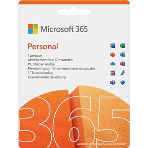 Microsoft Office 365 Personal NL Abonnement 1 jaar