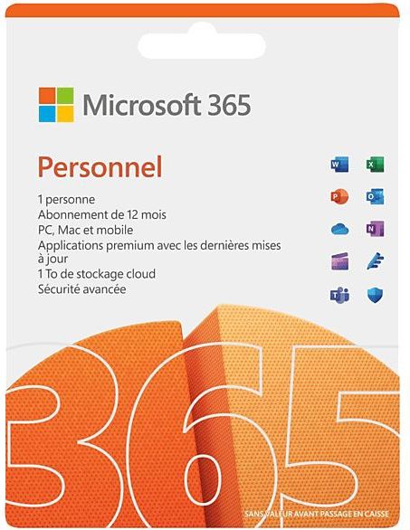 Microsoft - 365 Personal - Abonnement - 1 Jaar - Inclusief 1TB Opslag