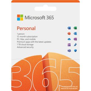 Microsoft 365 Personal - Abonnement - 1 Jaar - Software - 1TB Opslag