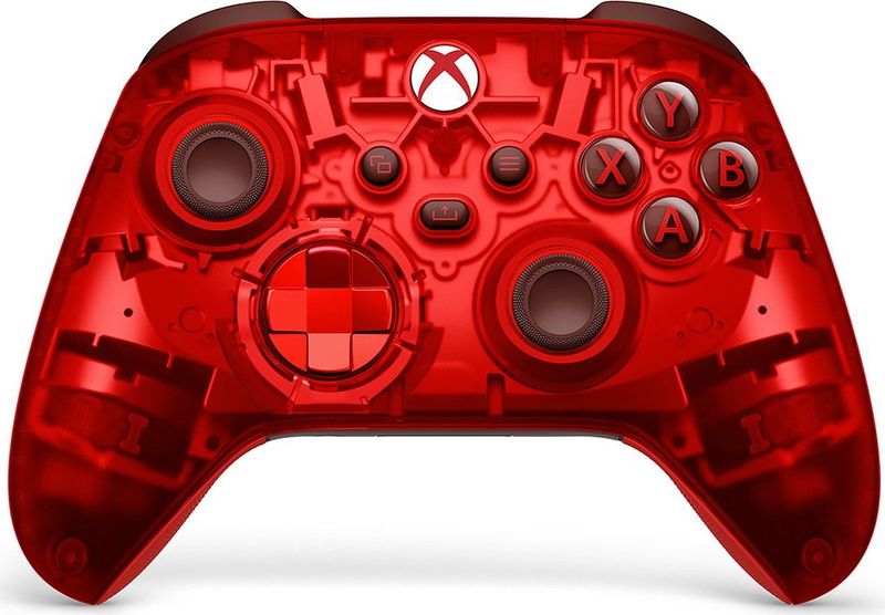 Microsoft - Pulse Cipher - Controller - Rood - Transparant Ontwerp