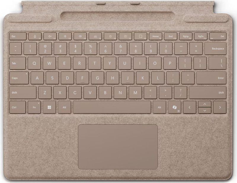 Microsoft Surface Pro Toetsenbord Met Penopslag Geschikt voor Surface Pro 11, 10, 9 & 8 QWERTY Dune