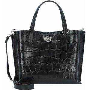 Coach Krokodillen handtas leer 24 cm black multi