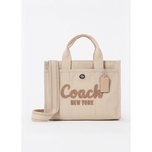 Coach Cargo handtas van canvas met logo en leren details