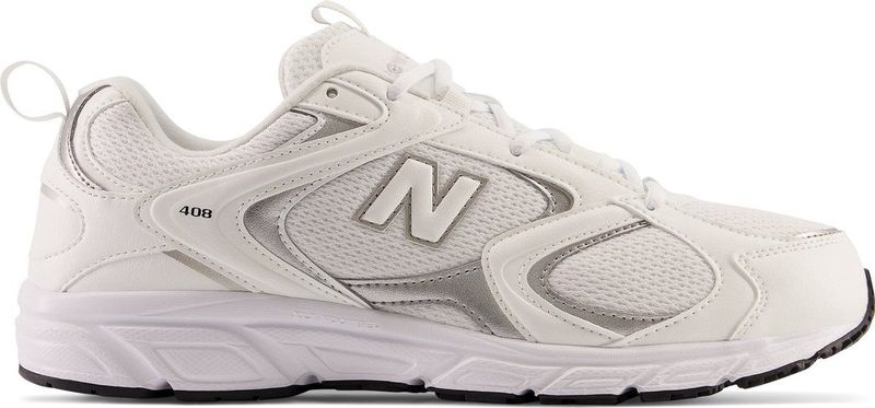 New Balancevoor mannen. ML408V1 Trainers 408 wit (37), Plat, Veters, Casual, Sportief, Meerdere sporten
