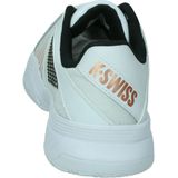 K-Swiss Court Express Hb tennisschoen voor dames, Wit Zwart Rose Goud, 37.5 EU