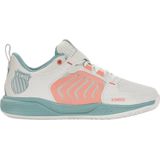 K-SWISS Ultrashot Team - Tennisschoenen - Wit/Nijlblauw/Woestijnbloem - Synthetisch - Lichtgewicht TPU