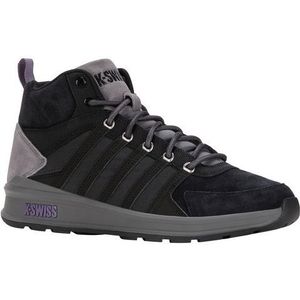 K-Swiss Heren Vista Trainer Mid WNT Sneaker, zwart/grijs/cadet, 47 EU, Black Charcoal Cadet, 47 EU