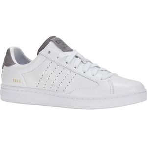 K-Swiss Lozan Klub LTH Sneaker, voor heren, wit/wit/wit/wit/antracietrood, 49 EU, Wit Charcoalsd, 49 EU