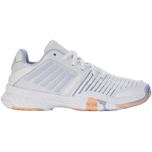 K-Swiss Court Express 2 tennisschoen voor kinderen, uniseks, White Stargazer Neon Blaze, 35 EU
