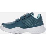 Tennisschoenen K-Swiss Kids Court Express Strap Omni Indian Teal White Aqua Splash-Schoenmaat 33